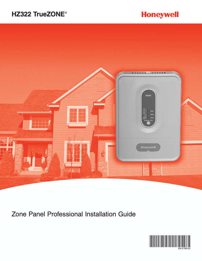 Honeywell HZ322 TrueZONE Zone Panel Professional